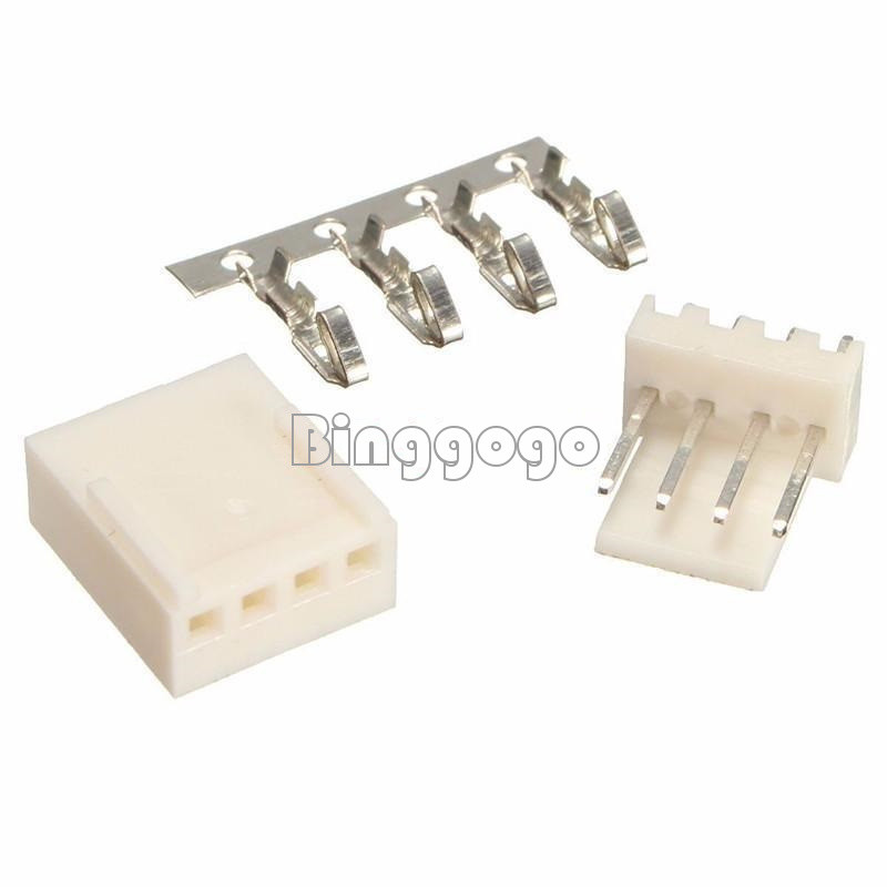 50pcs KF2510-4P 2.54mm pin header + terminal + housing connector kits