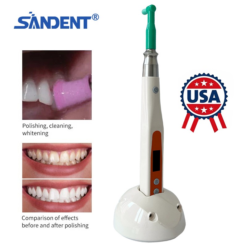 Dental Hygiene Prophy Handpiece 4Hole Wireless/ 105° disposable prophy angles