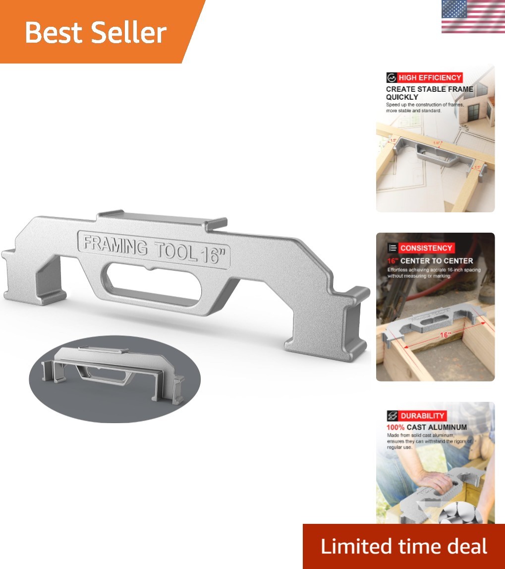 Versatile 16-Inch Framing Tool for Walls, Roofs & Floors – Lightweight Design