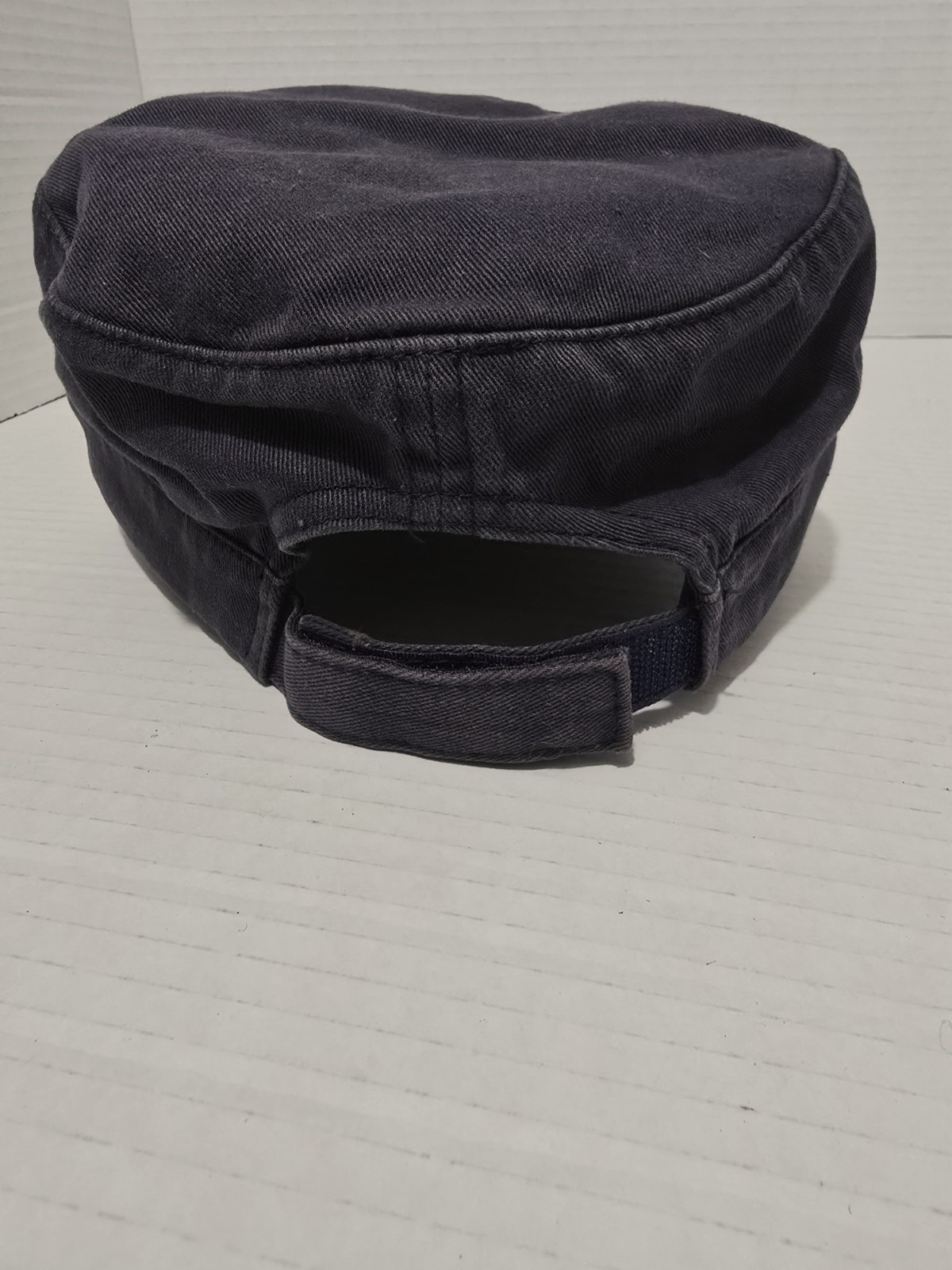 Notre Dame Cadet Hat Cap Washed out Navy with Gold Interlocked ND Letters.