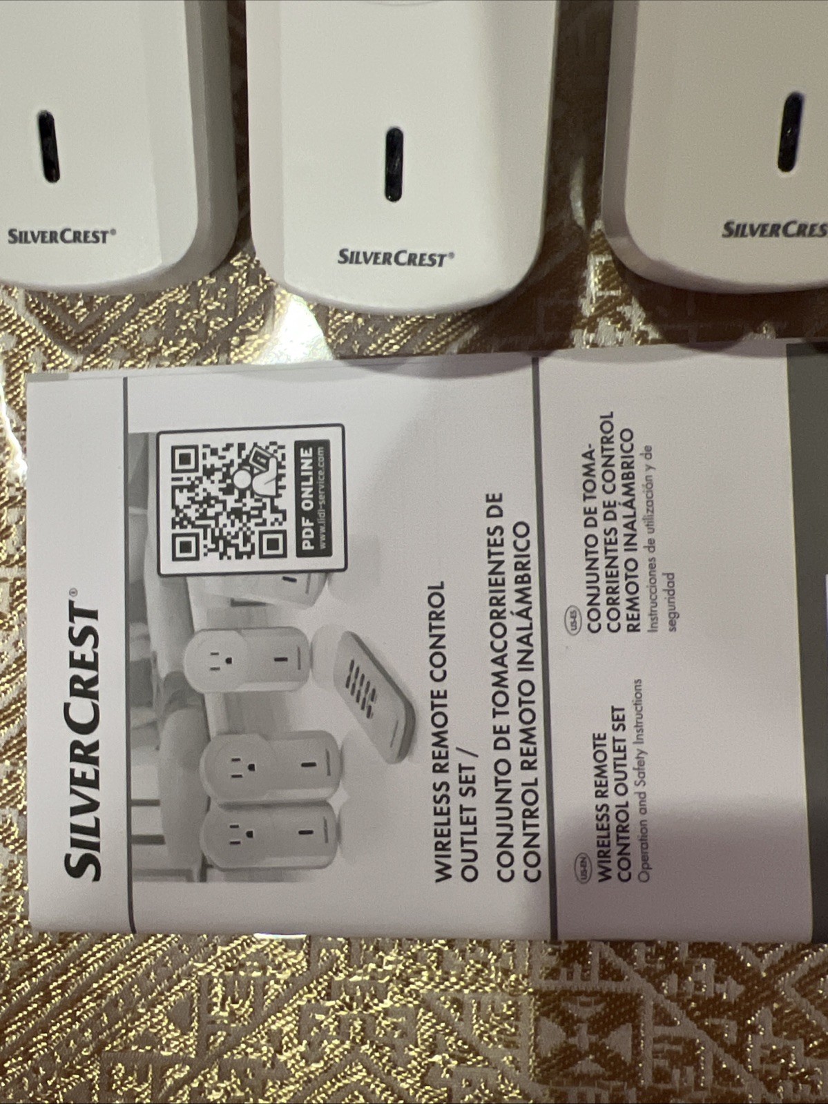SilverCrest Indoor Wireless Socket Set - Up To 40m Range / 5 Piece Set