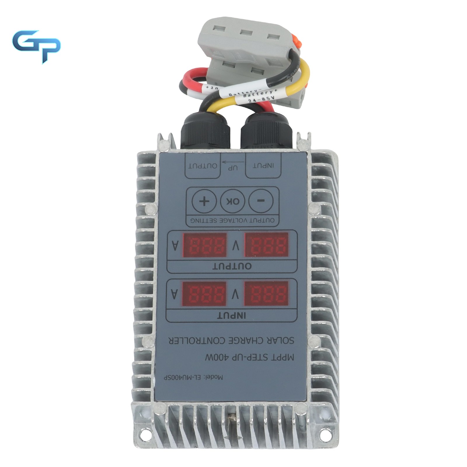 Waterproof MPPT Boost Controller 400W 24-85V Solar Panel LED Display Durable