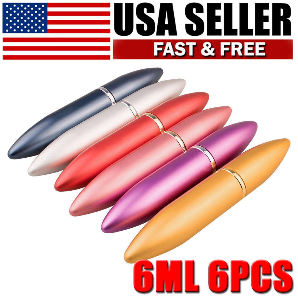 Travel Perfume Atomizer 6ML Refillable Portable Spray Scent Pump Bottle Case