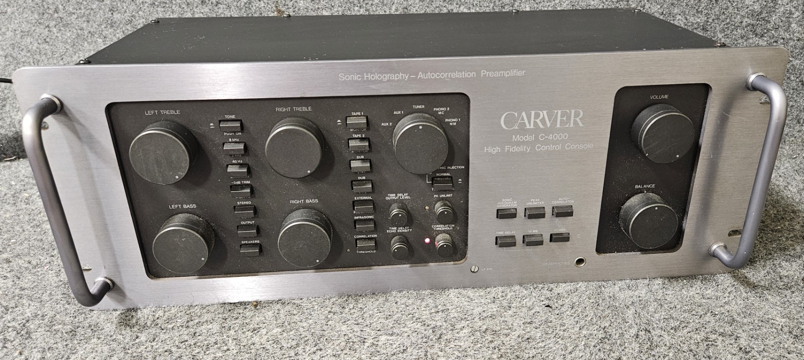 Carver C4000 Sonic Holography Stereo Pre Amplifier preamp