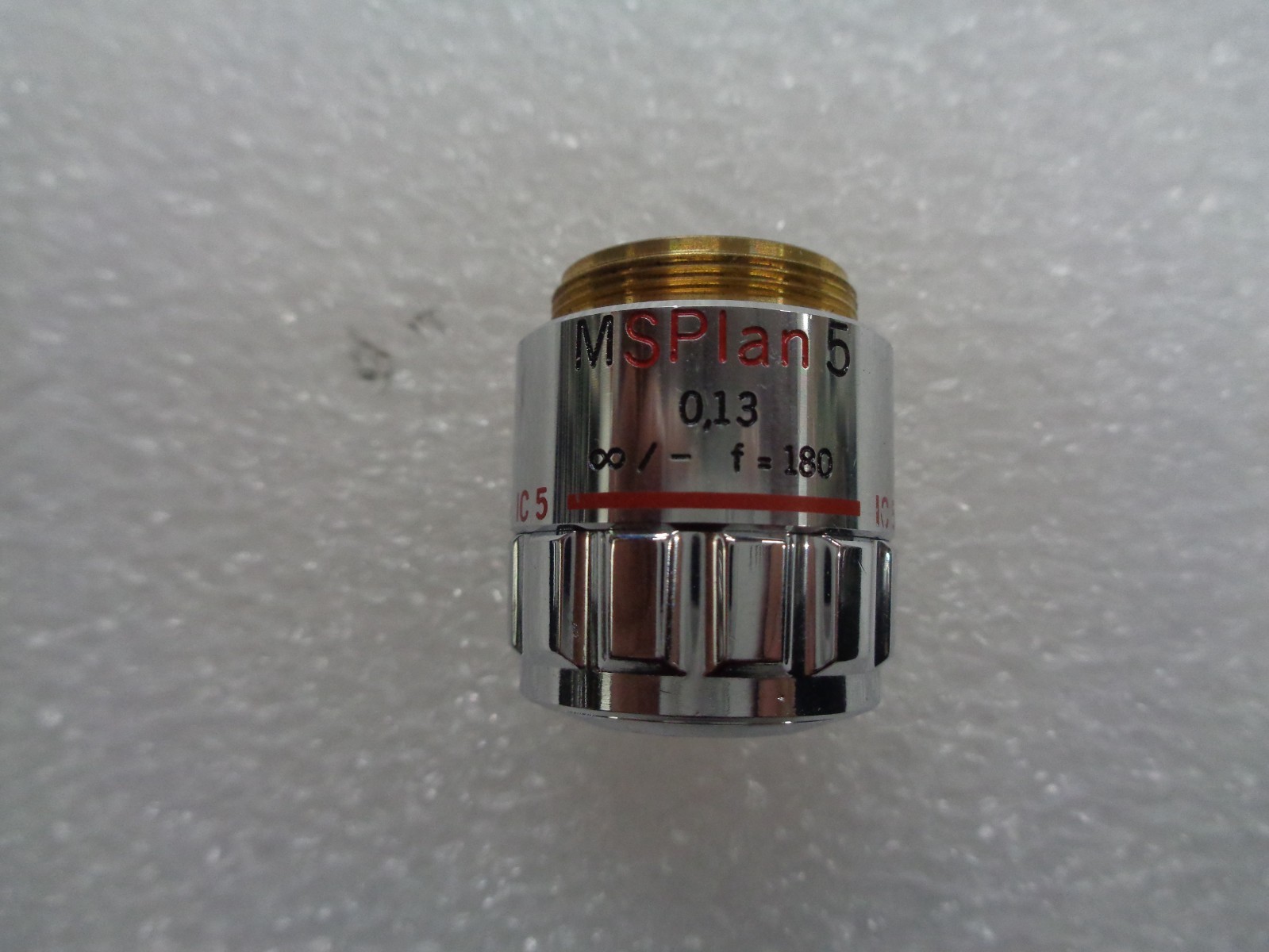 Olympus MS Plan 5, 0.13 f=180, Objective lens