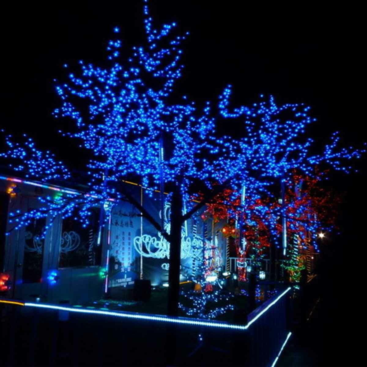 50 LED String Light Garden Path Yard Decor Lamp Outdoor Waterproof Solar Powered