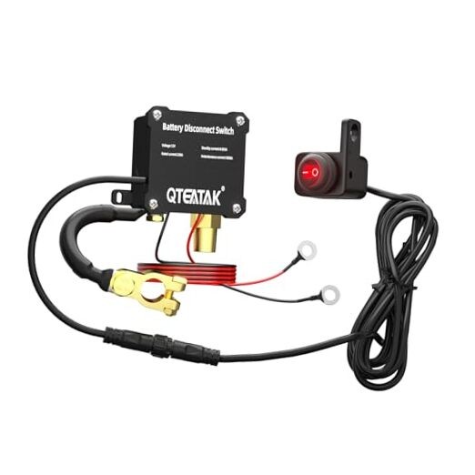 12V 250A Battery Disconnect Manual Control (Illuminated Round Rocker Switch)
