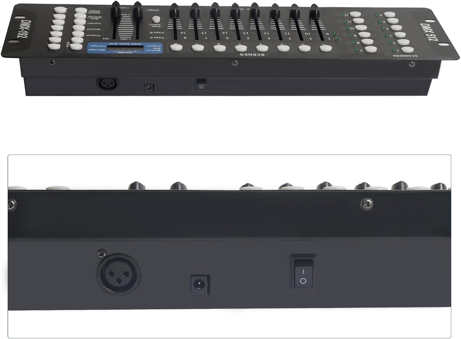 192-Channel DMX Controller for DJs – Rack Mount Lighting Console with Cable