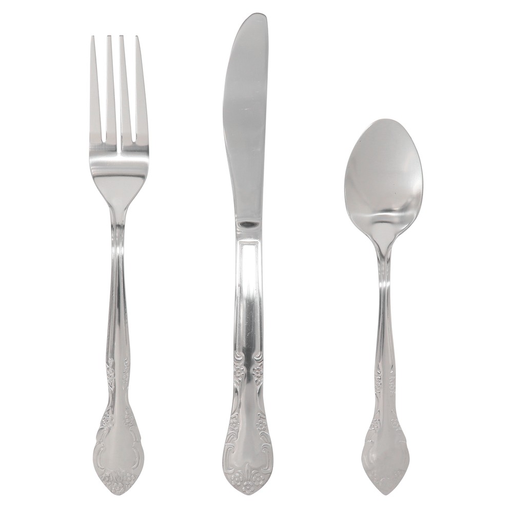 Gibson Everyday 54656.03 Fairmont 3 Piece Stainless Steel Flatware Set