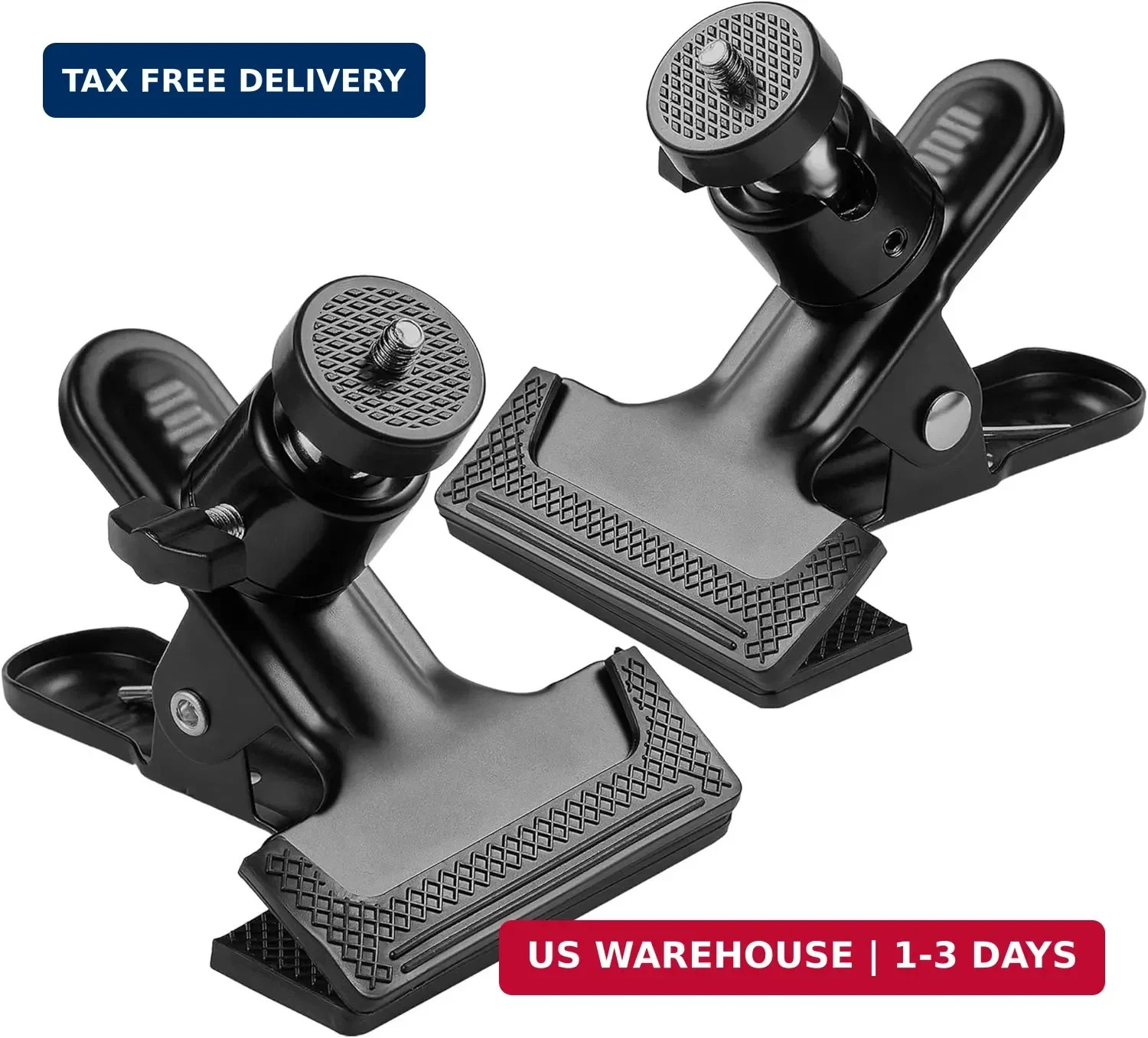 Trail Camera Clip Mount, 2 Pack Tracking Camera Bracket, 360 Rotatable Interface
