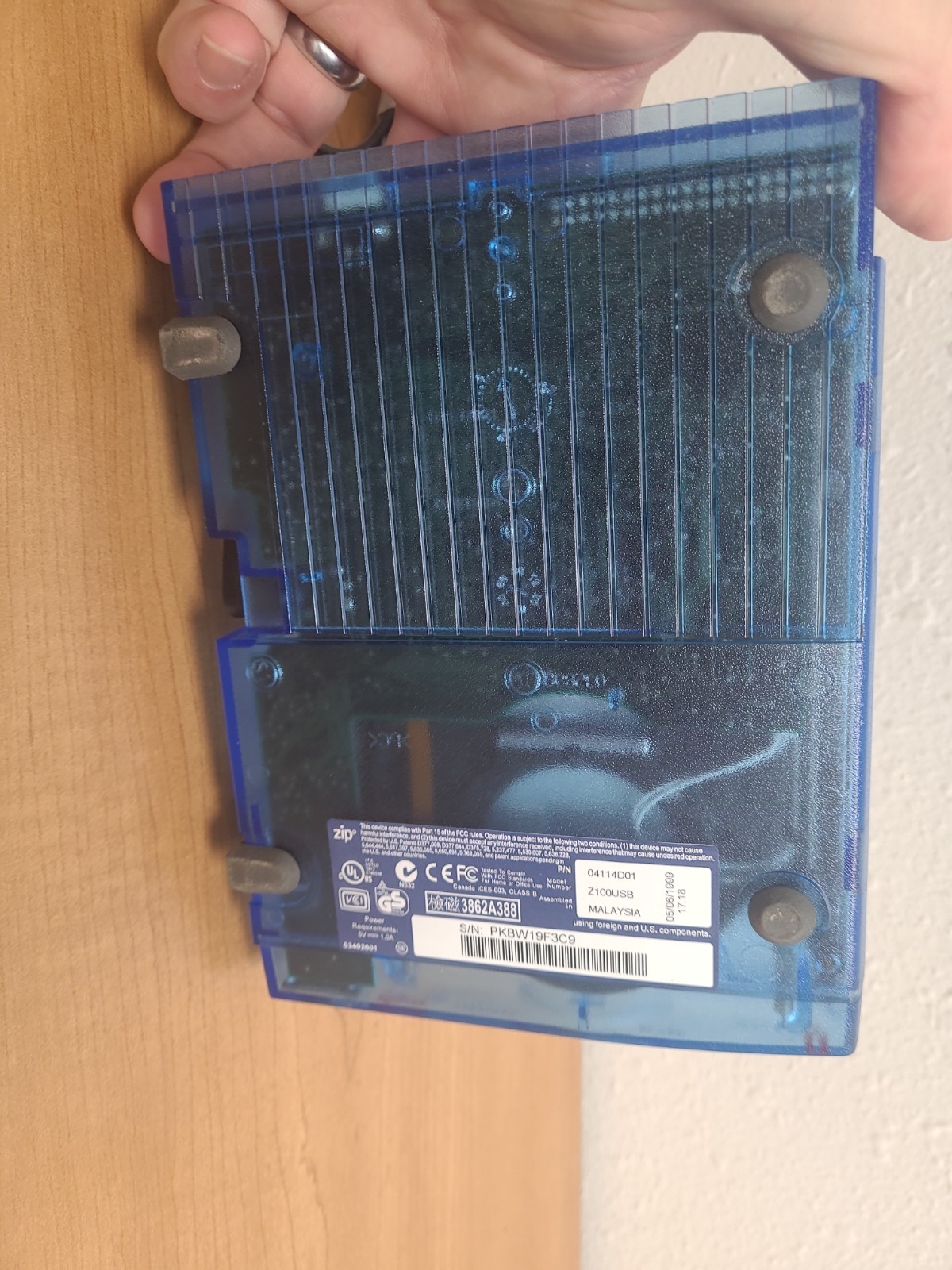iOmega Zip Drive 100 Portable Model # Z100USB Untested