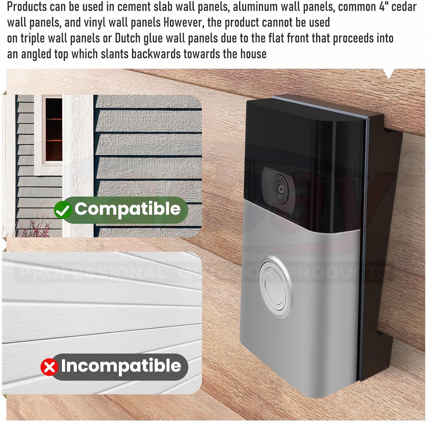 R-ing Doorbell Siding Mount/Vinyl Siding Angle Adjustment Mount