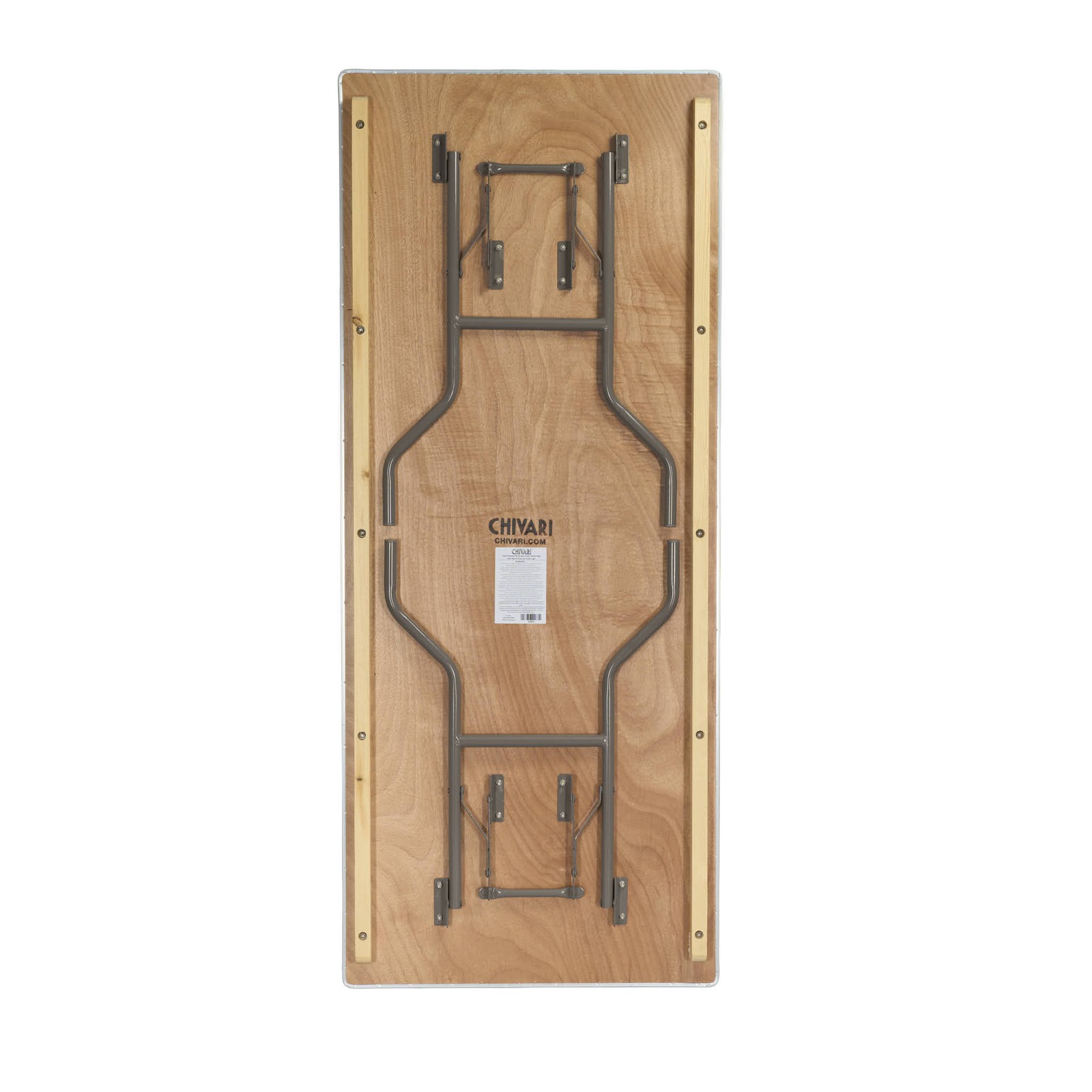 72" x 30" (6 Foot) Rectangle Plywood Folding Table by Chivari