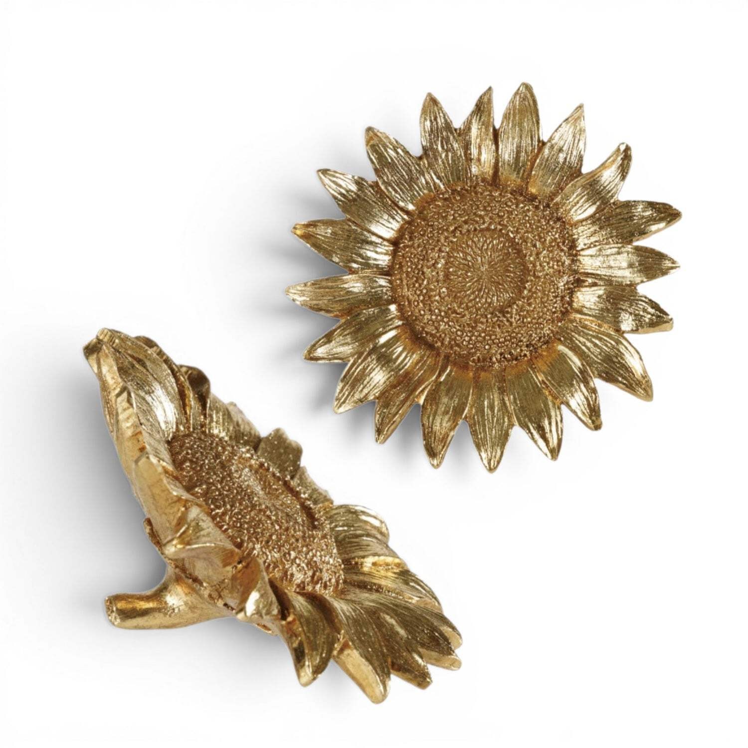 Gold Resin Sunflower Accent