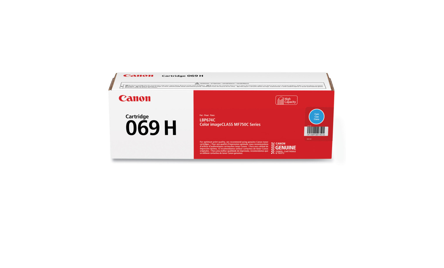 Canon 069H Toner Set (Black, Cyan, Magenta, Yellow) – High Yield