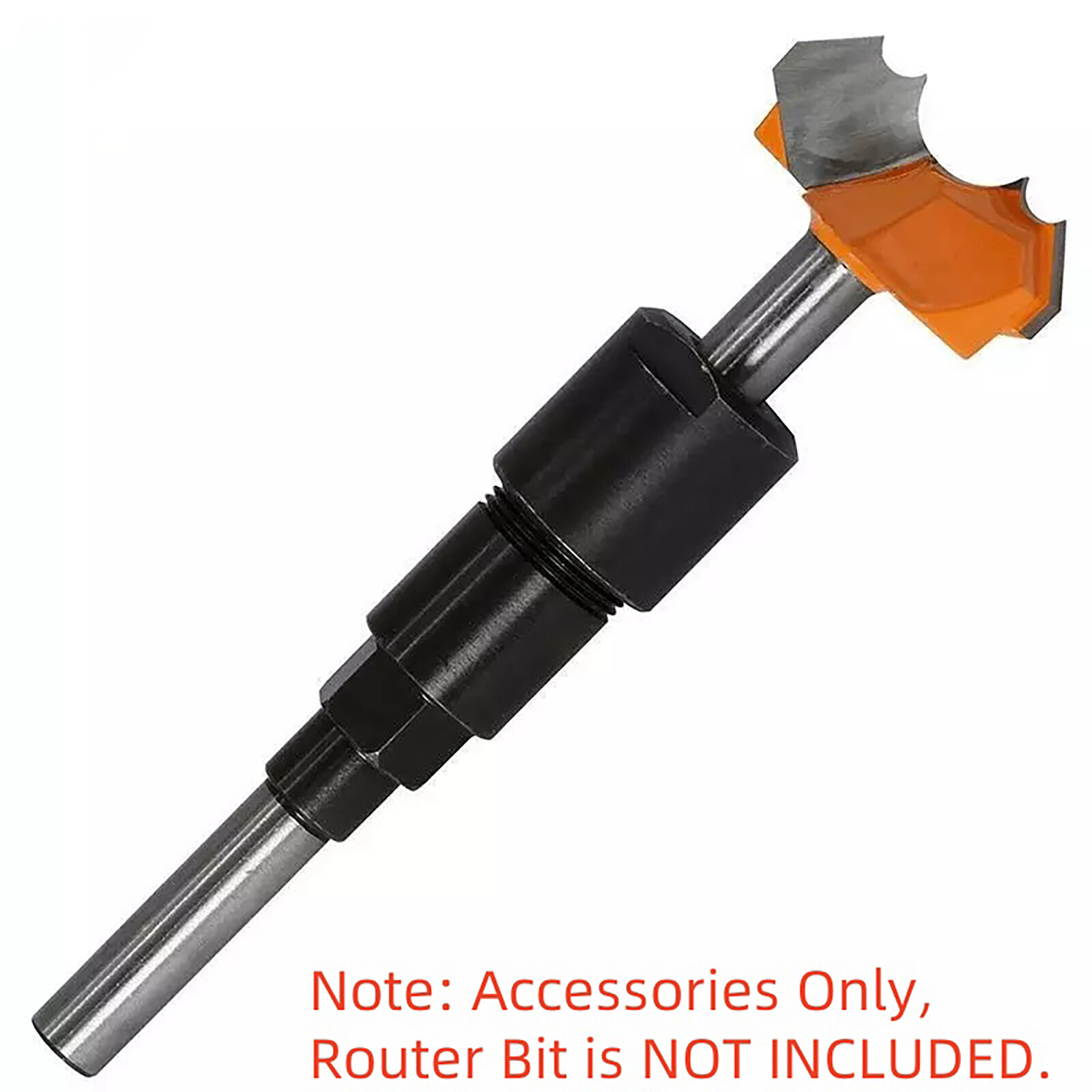 1/4" Shank Router Bits Collet Extension Rod Chuck Extender Adapter