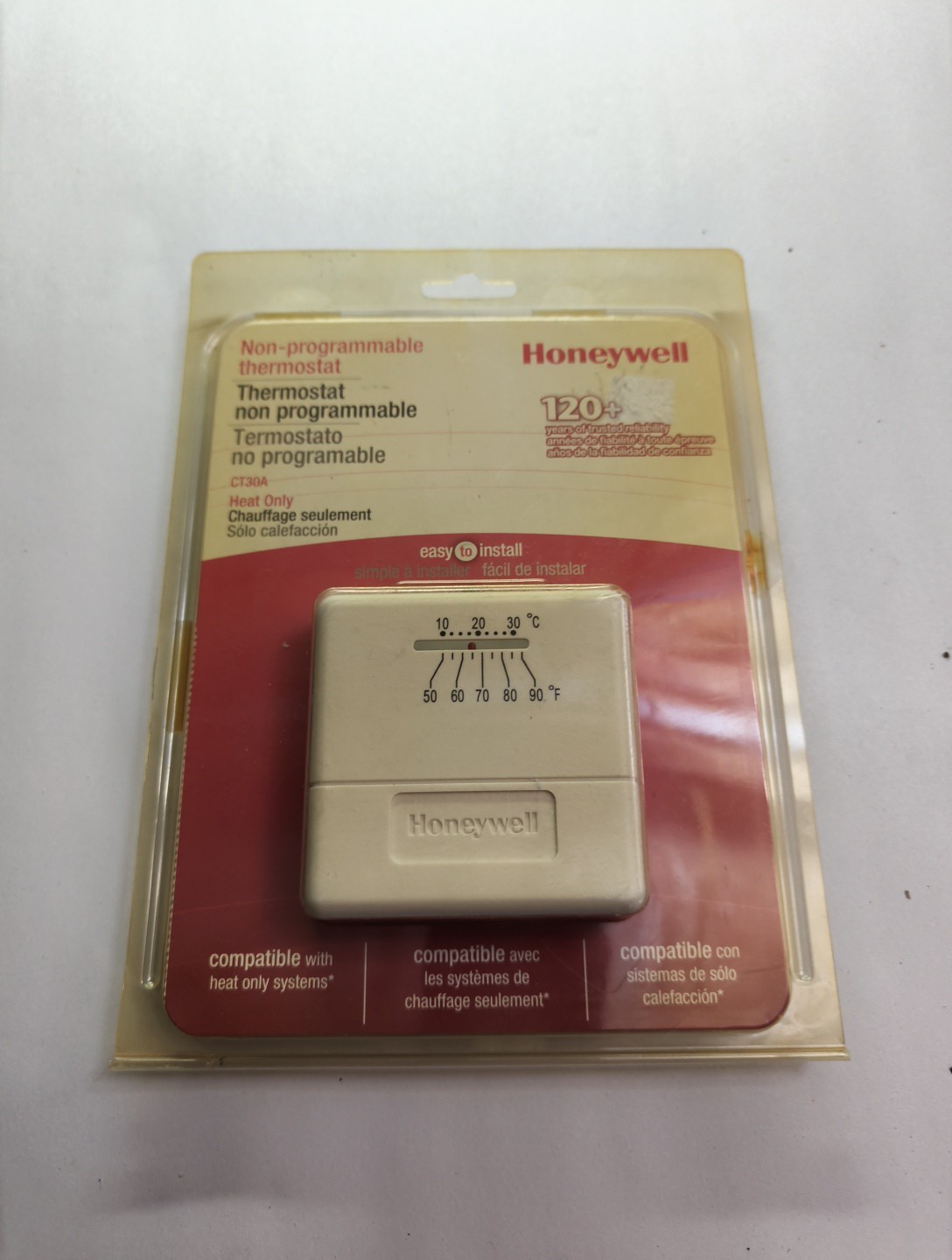 Honeywell Thermostat CT30A1005 Economy Heat Only Non-Programmable, Brand New