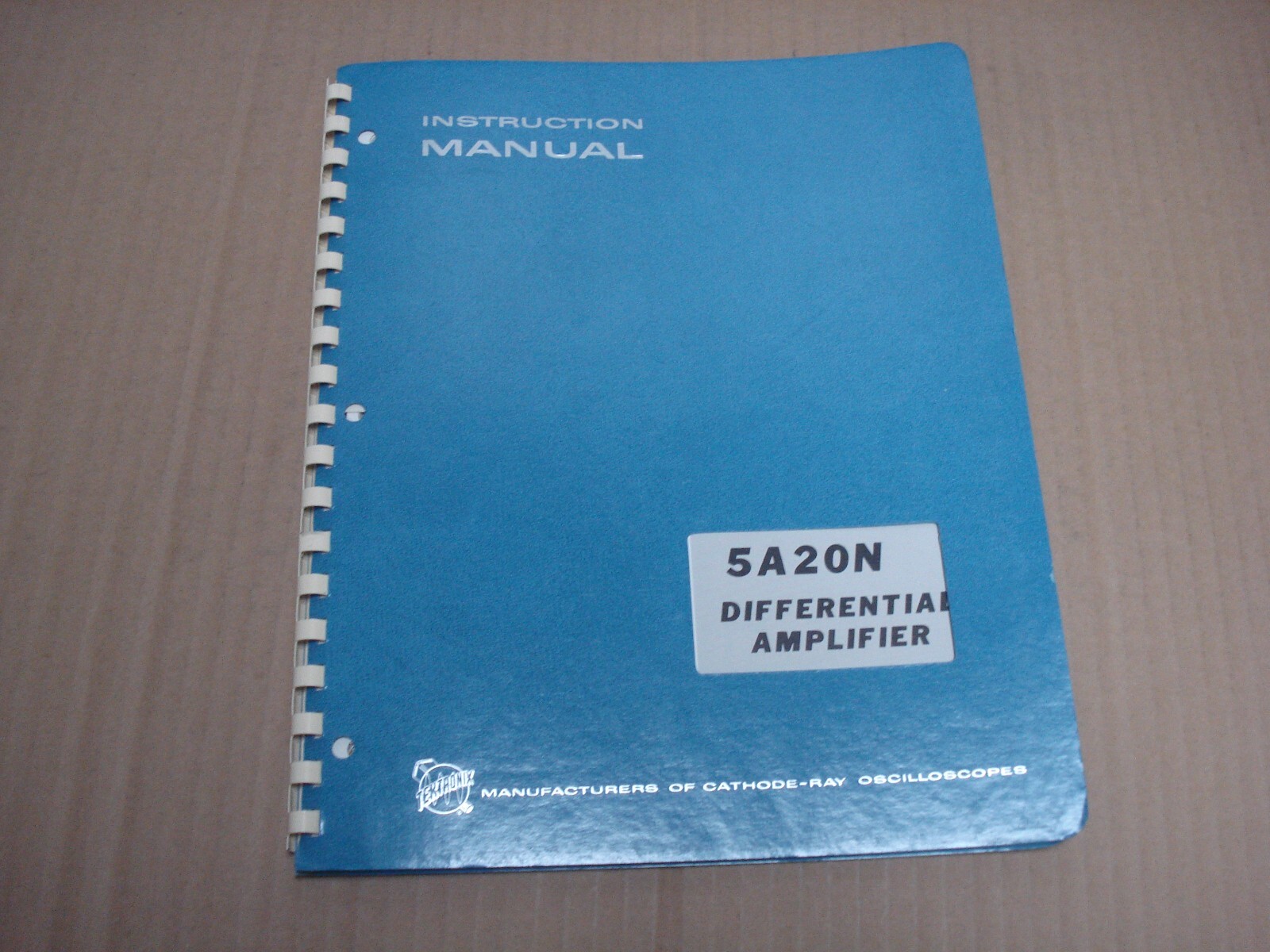 Tektronix 5A20N Differential Amplifier Instruction Manual 1971
