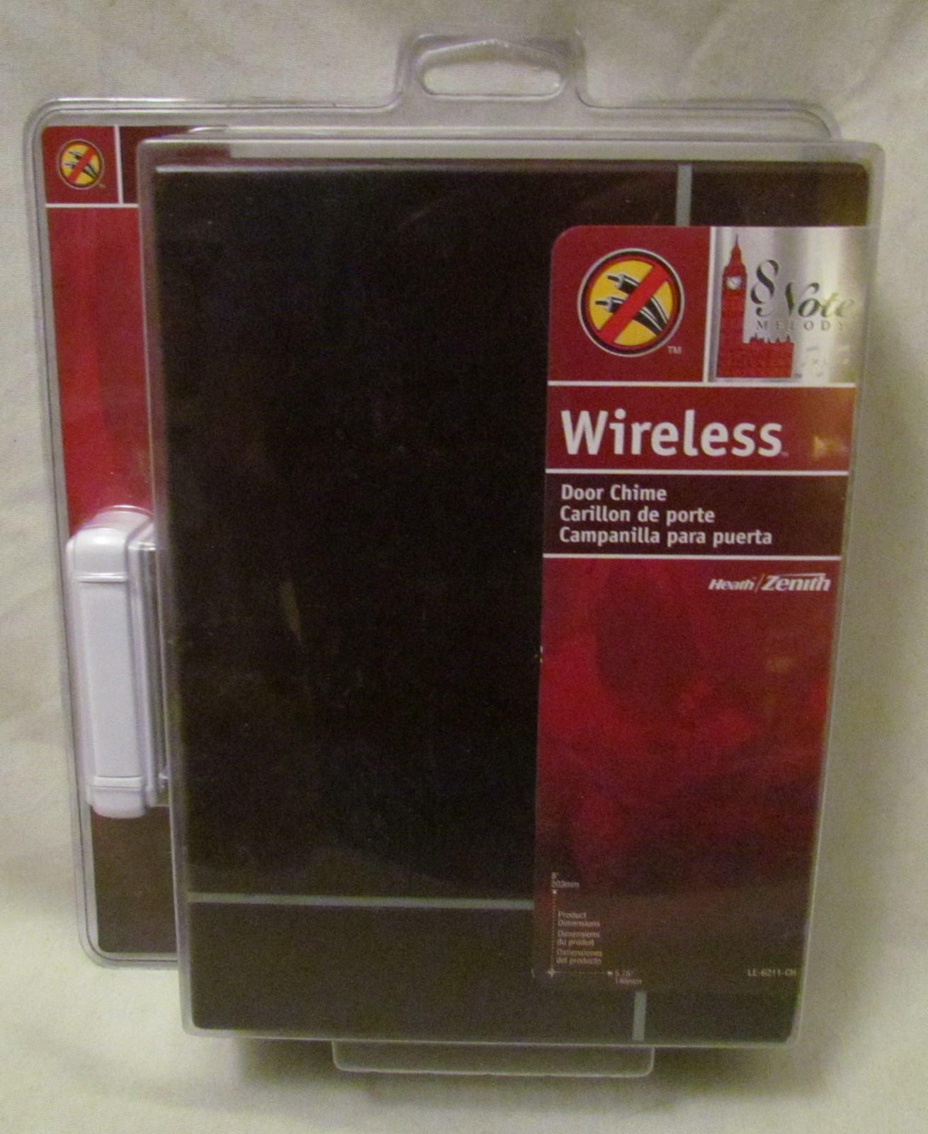 Zenith Wireless Doorbell LE-6211-ch 8 Note Sealed