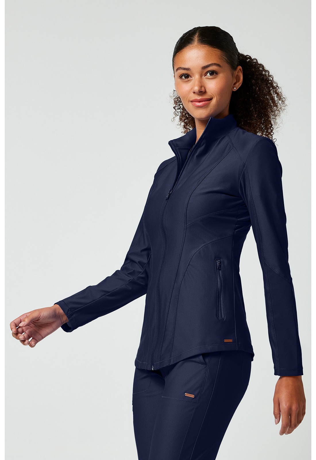 Scrubs Women's Cherokee Form CK398 Zip Front Jacket Navy NAV XS-3XL NWT