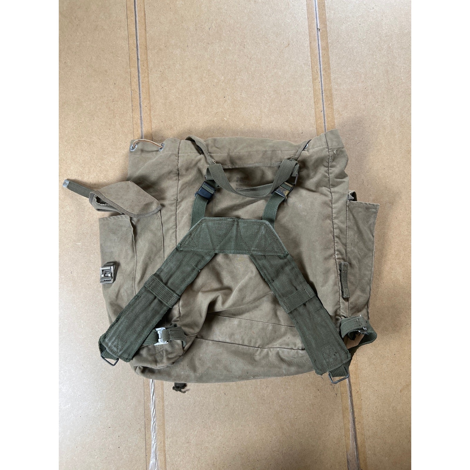 Alpine Rucksack German BW Mountain Troops Backpack Canvas Straps