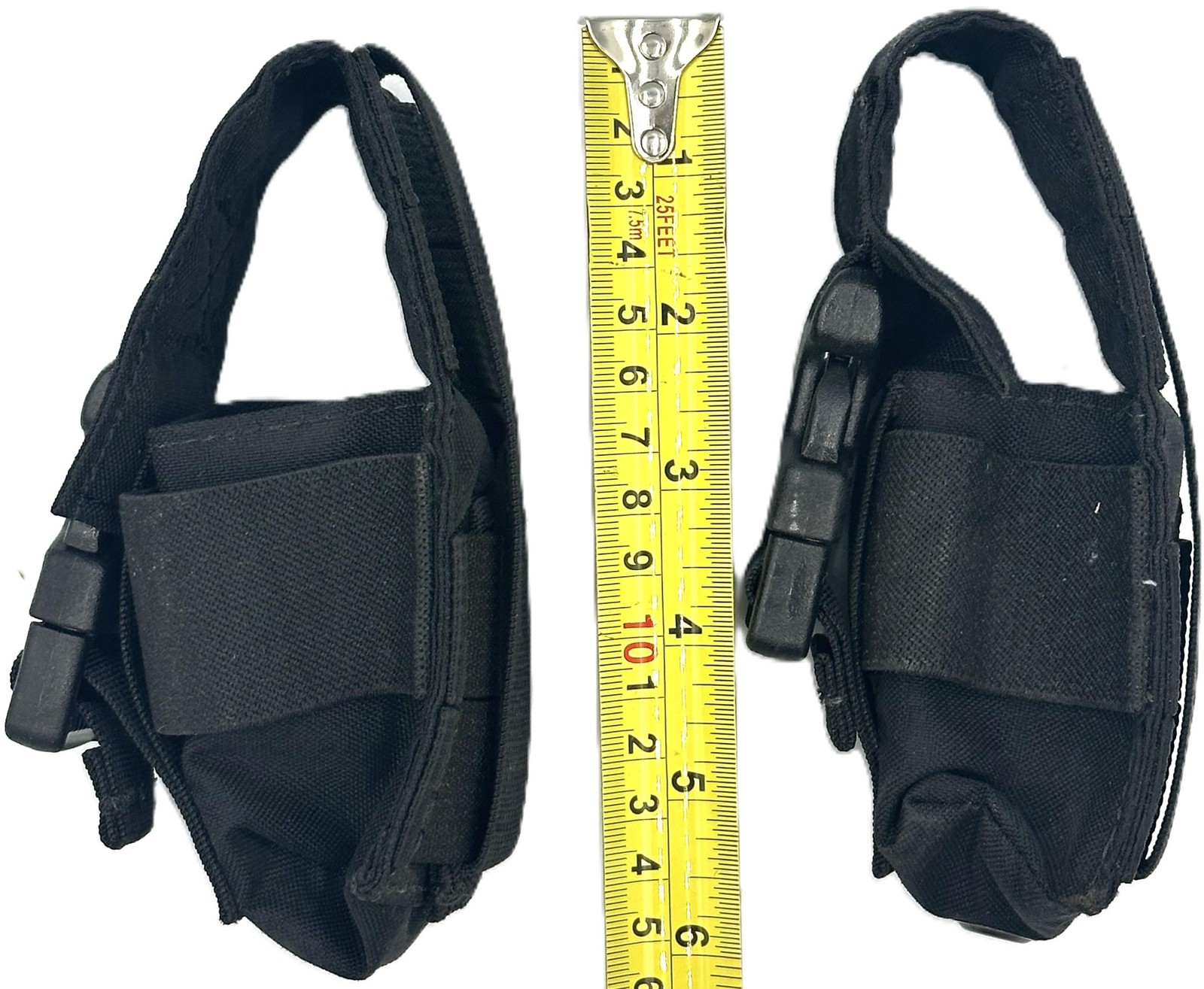 2 Pack Tactical MOLLE Universal Pouch Adjustable Utility Holder Black NEW