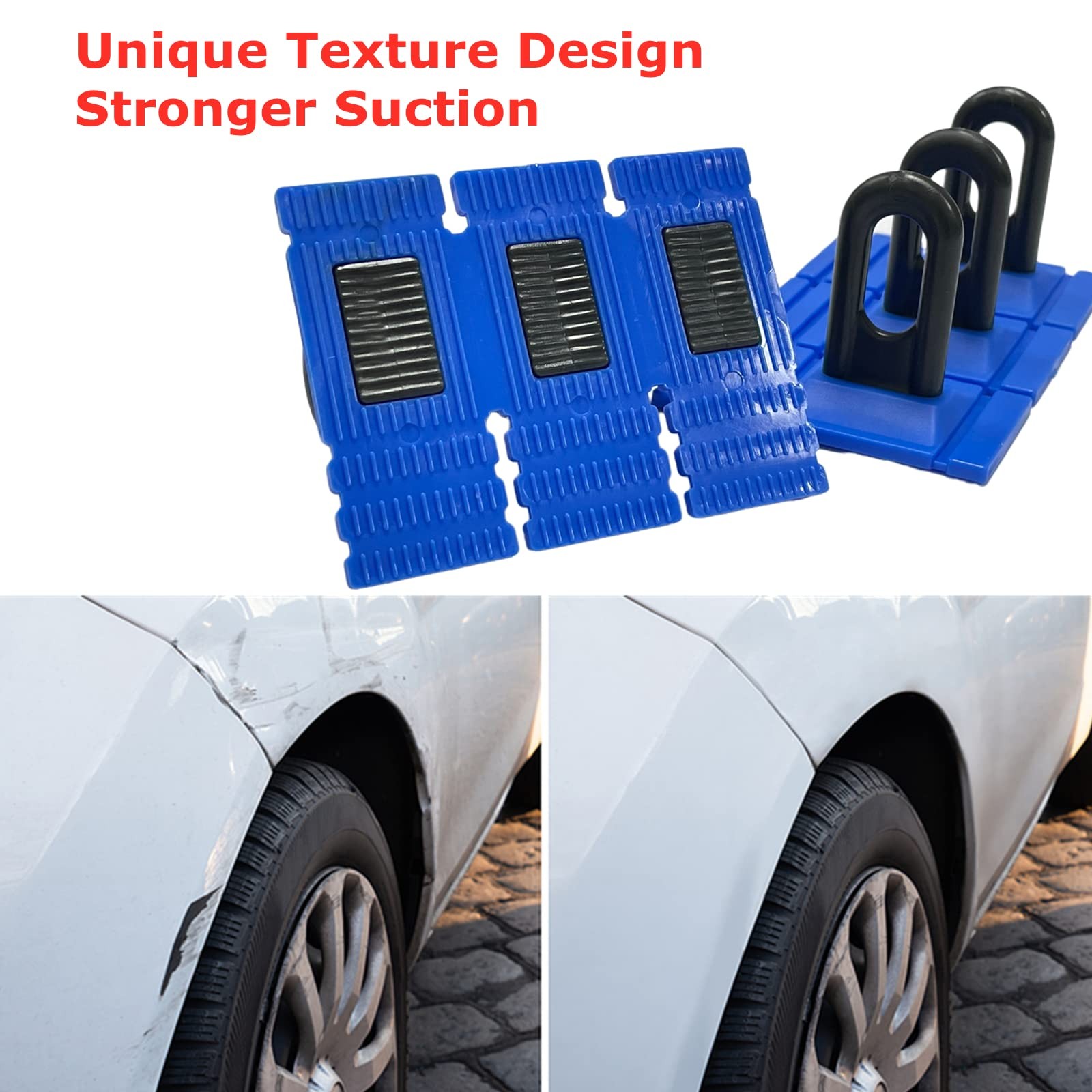 Paintless Dent Repair Tool Kit with Heavy Duty Puller Glue Pulling Tabs