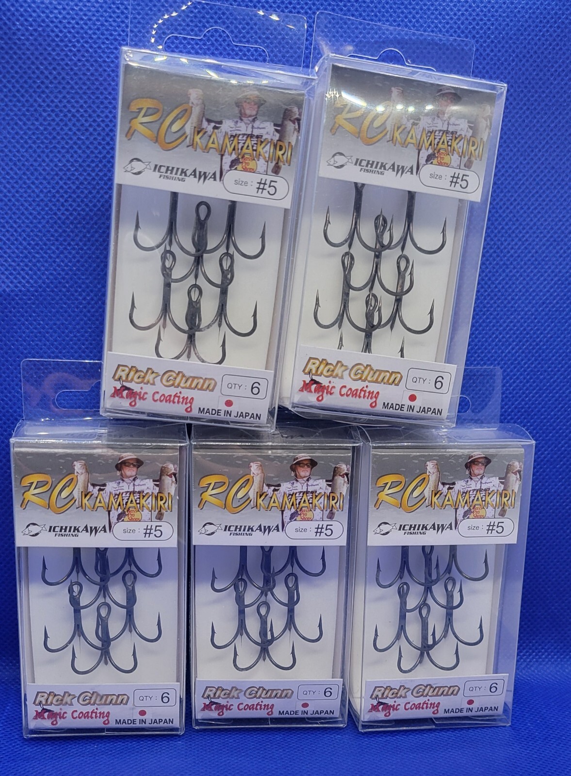 Ichikawa Fishing RC Kamakiri #5 Treble Hook Pack (Lot Of 5 Packs)