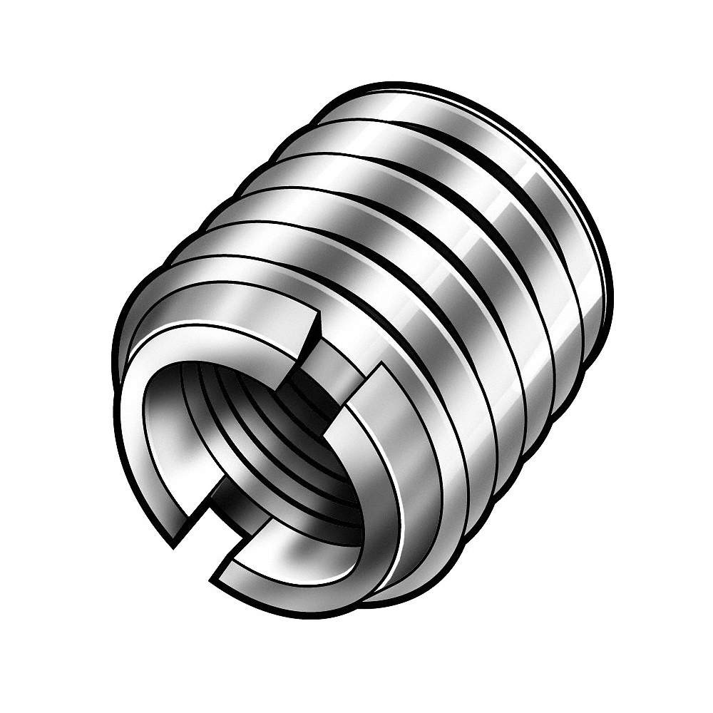 E-Z LOK 303-004 Thread Insert,SS,4-40,1/4 L,Pk10 4ZB64