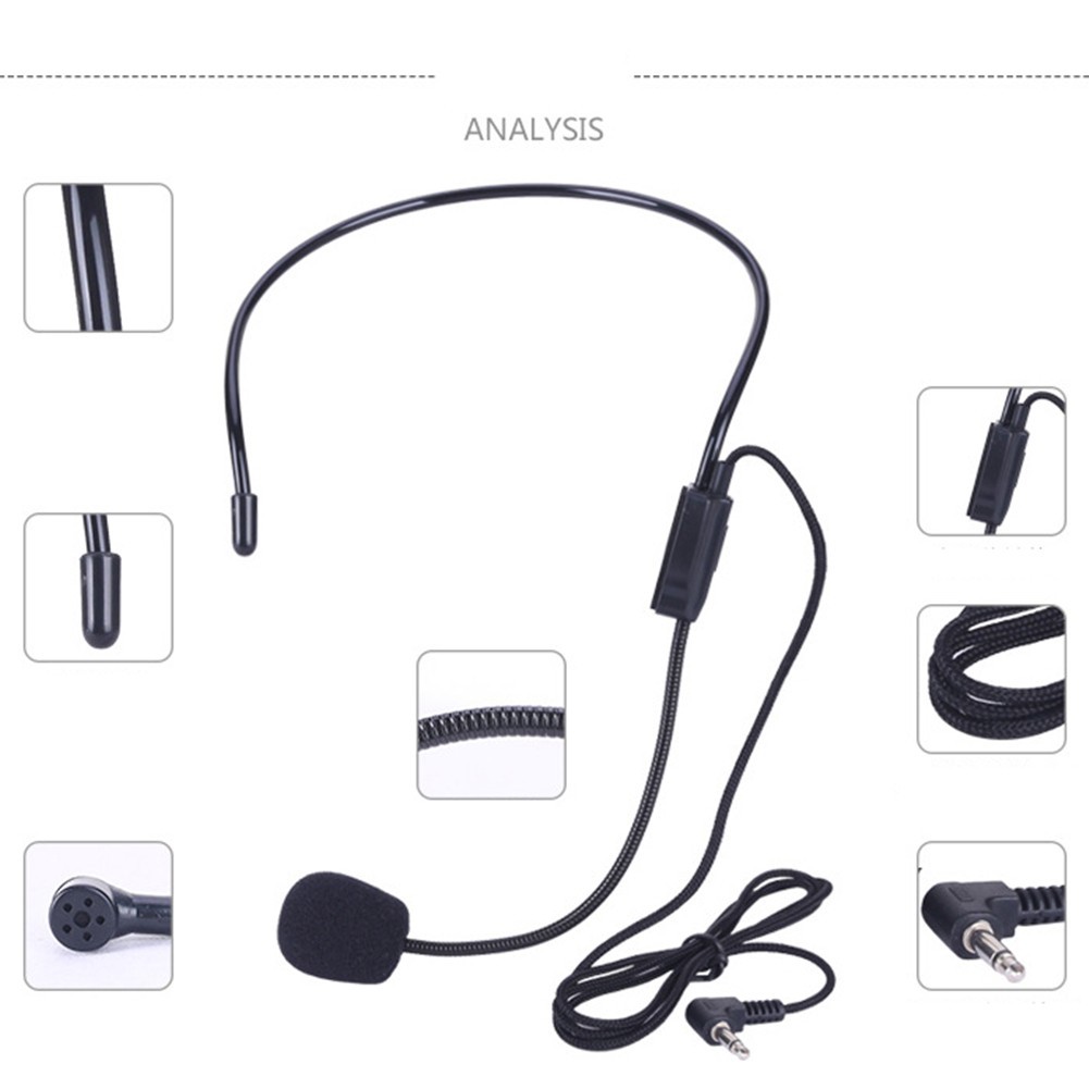 Microphone Headset Microphone Microphone Headset Mini Mic Speeching Wired