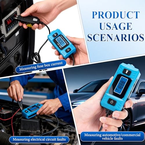 Automotive Circuit Fault Probe Tester, 20A 48V High Precision Current Tester,
