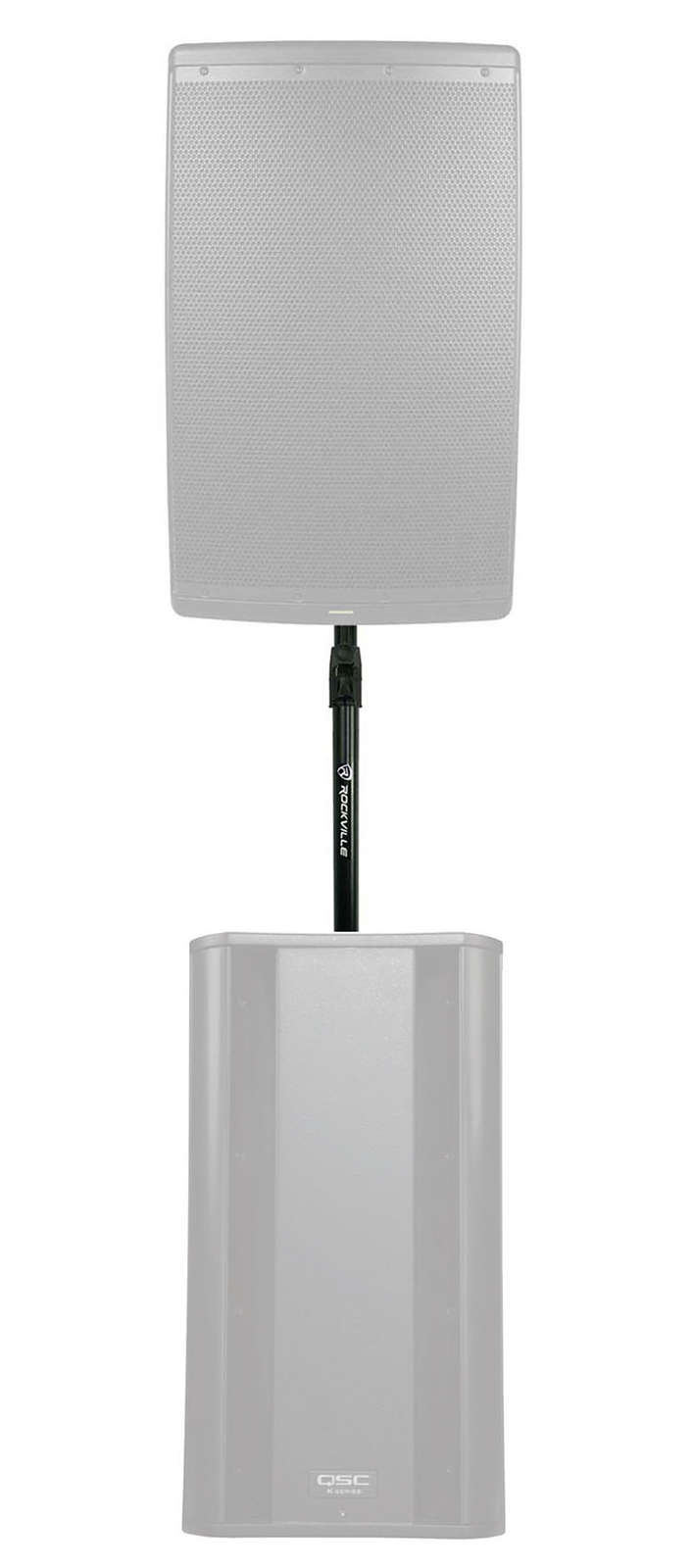 Rockville M20 Threaded Adjustable Subwoofer to Speaker Pole Mount For QSC KSUB