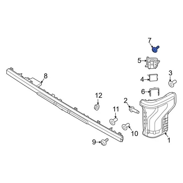 Genuine Ford Blind Spot Detection System Warning Sensor Screw W505944-S450