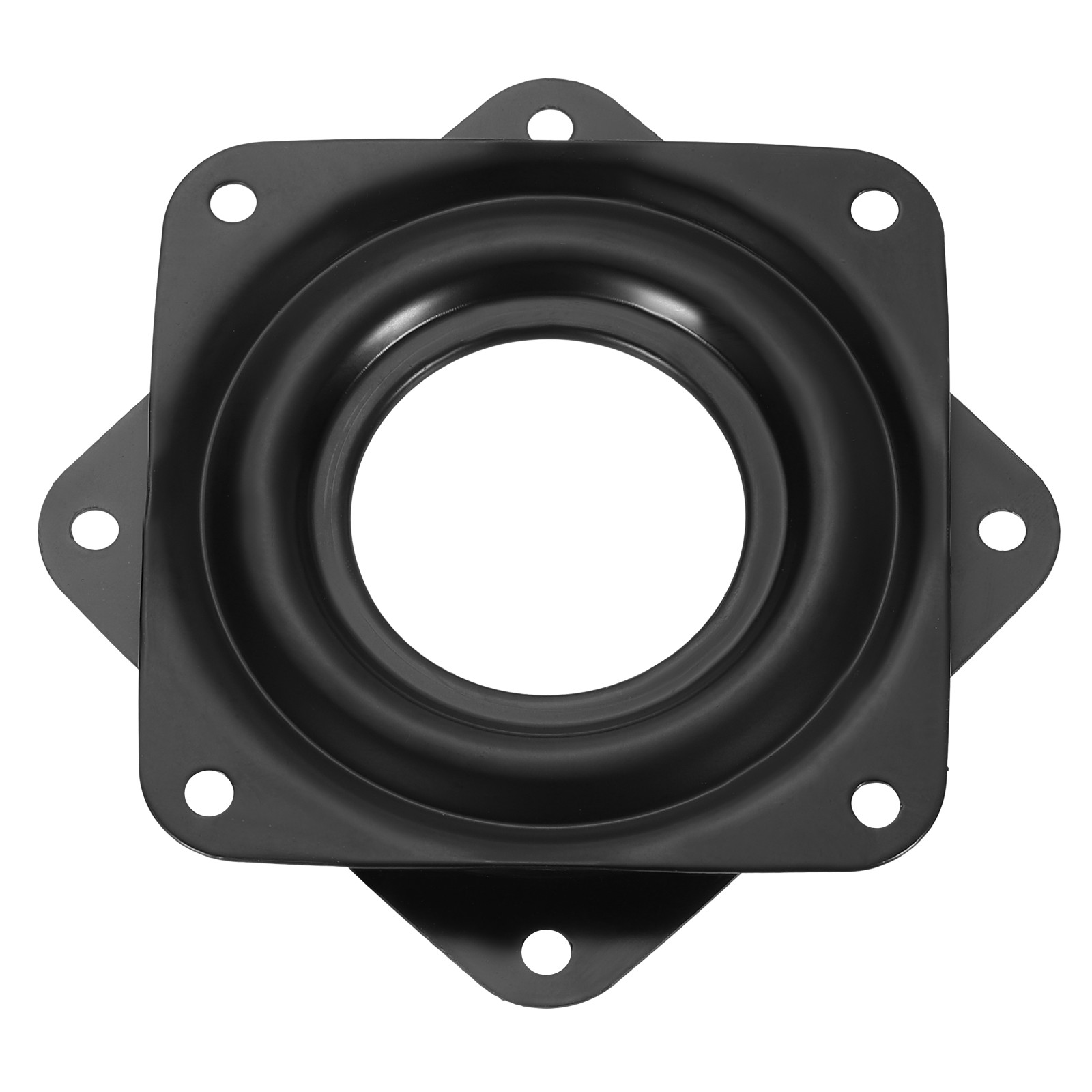 3" Bar Stool Swivel Plate, Rotation Lazy Susan Turntable (Black, 72x8mm)