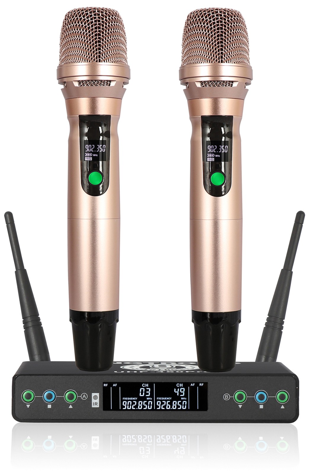 Singtronic Professional UHF Wireless Karaoke Microphones Dual System