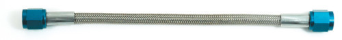 -3 AN Nitrous/Fuel Line 9" Steel Braided CLEAR