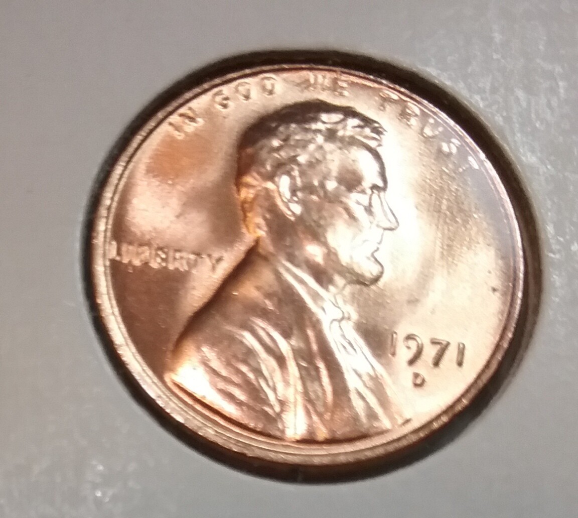 1971 Lincoln Memorial Cent  D - BU - Uncirculated