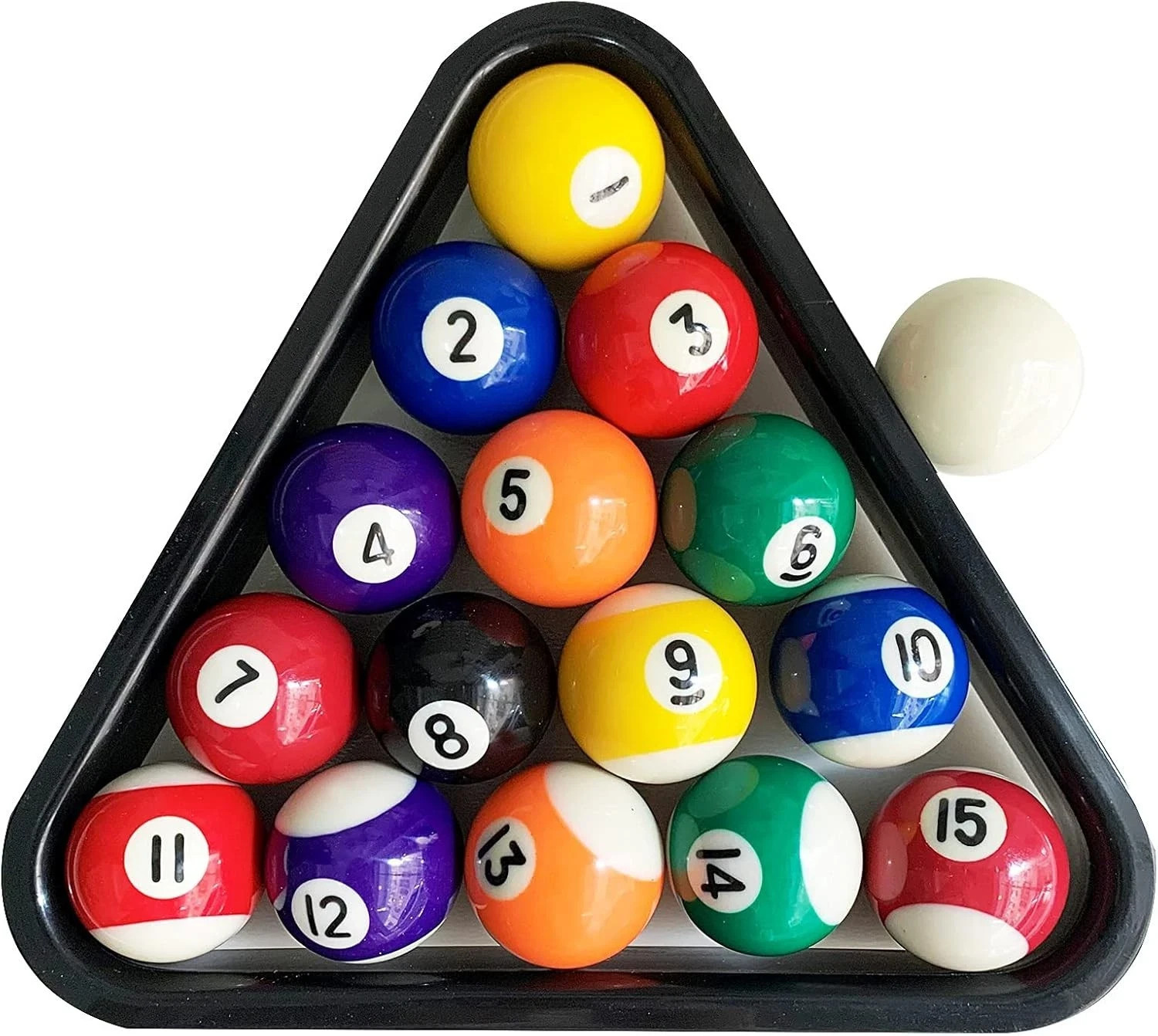 Upgrade Billiard Balls Set, 1.5 Inch Mini Size for 6 Feet Pool Table 1-1/2" Pool