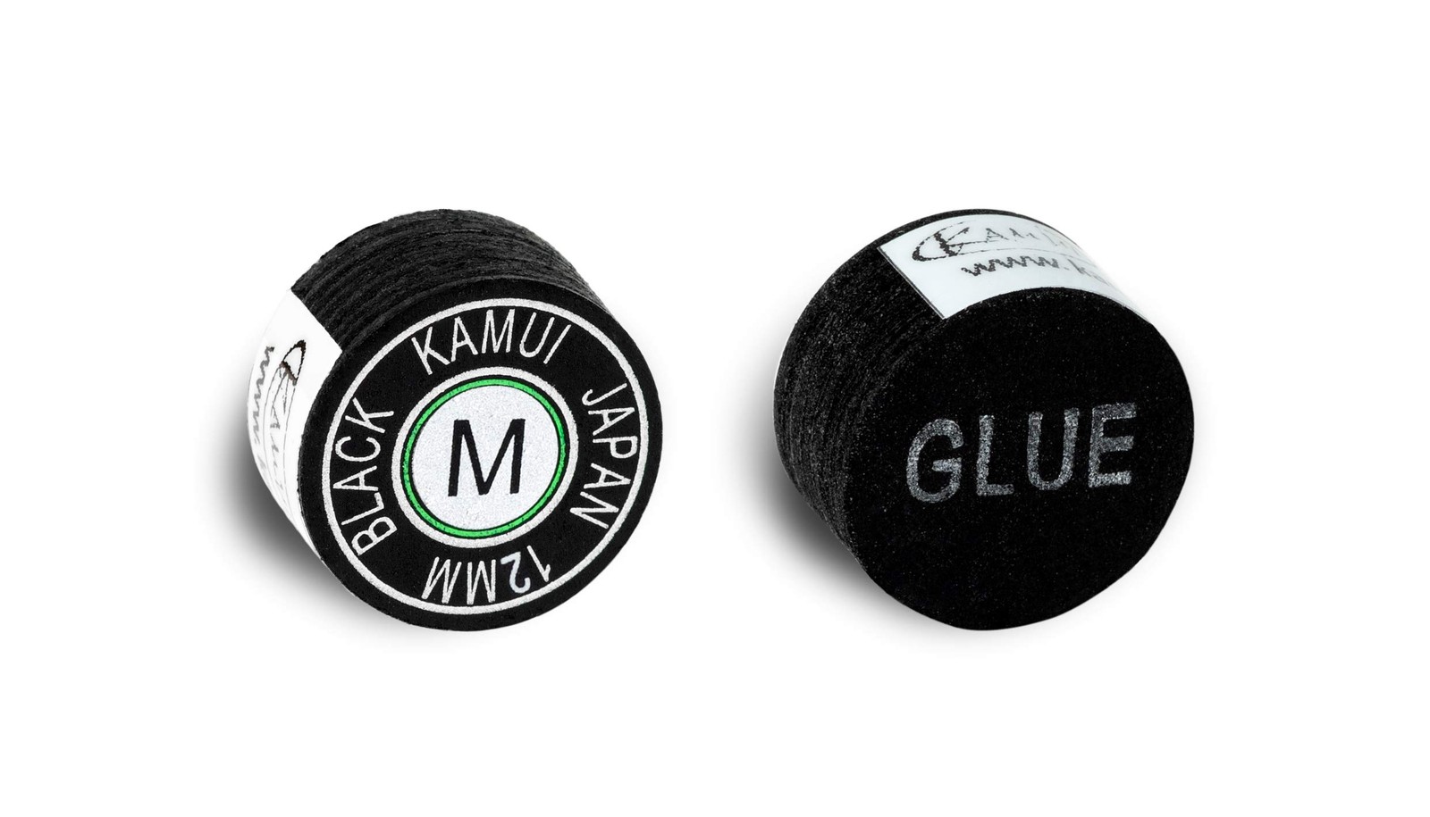 Black Laminated Pool Billiard CUE TIP - 1 pc (Medium, 12 mm)
