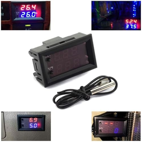 Temperature Controller -50 to 110 Celsius (-58 to 230 F) DC 12V Programmable
