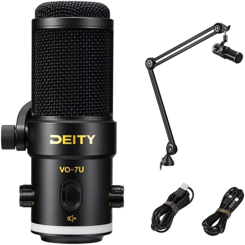 Deity VO-7U Microphone Boom Arm Kit USB Broadcast Dynamic USB with RGB Light
