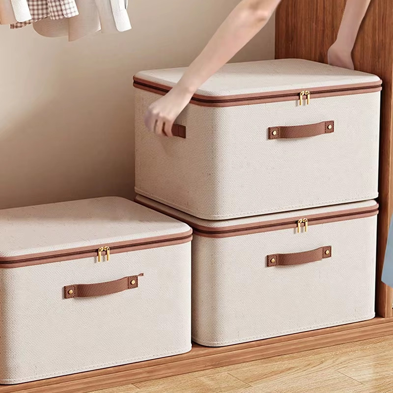 Foldable Clothes Storage Box Closet Organizer Zipper US