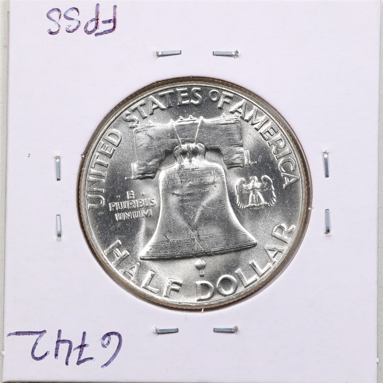 1955 50C Franklin Silver Half Dollar in Gem Condition #6742