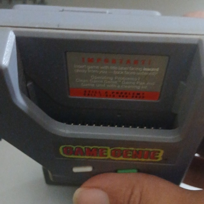 Game Genie Enhancer for Nintendo Game Boy w/ Manual & Code Booklet Gray