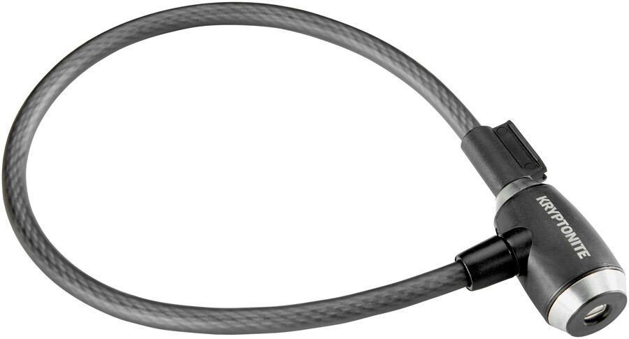 Kryptonite KryptoFlex 1265 Cable Lock With Key 2.12' x 12mm Diameter Black