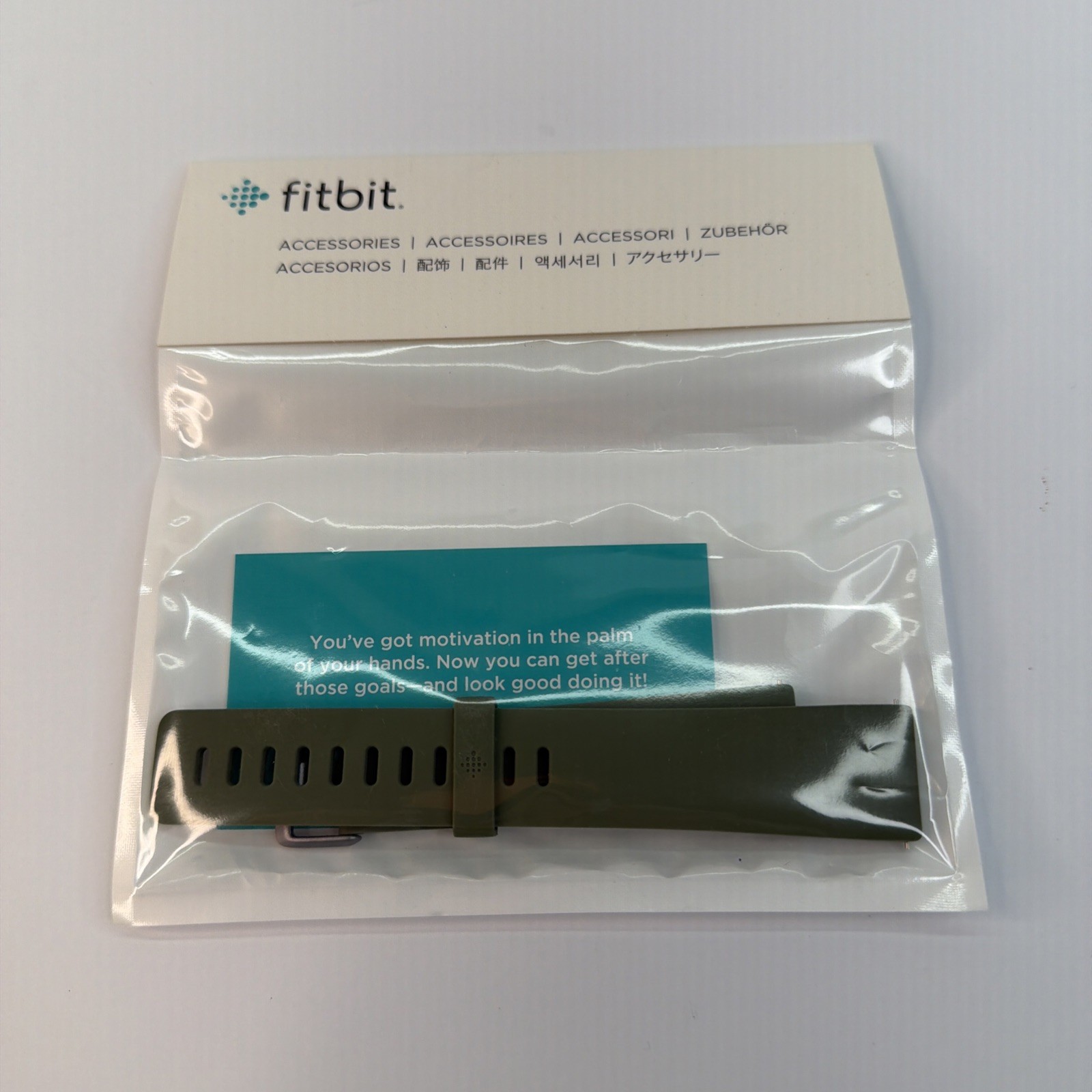 Fitbit Versa Classic Band Authentic Olive Large - Brand New Factory Sealed
