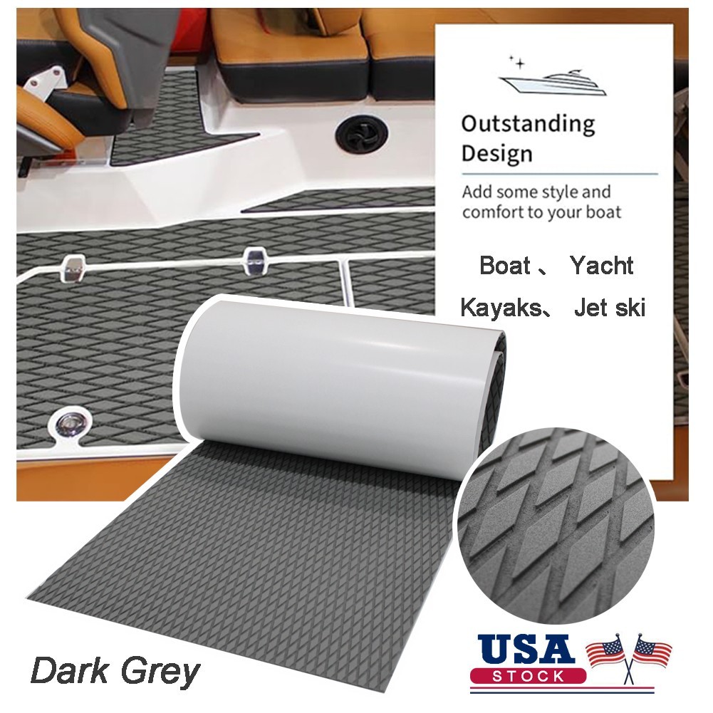 94.5'' Teak Marine Kayak Flooring EVA Foam Boat Decking Yacht Surf Deck Grip Pad