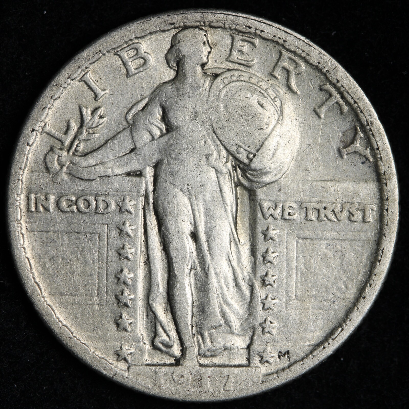 1917 TYPE 2 Standing Liberty Silver Quarter CHOICE XF E293 DABC