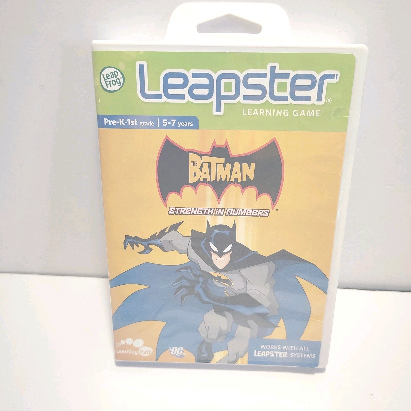 LeapFrog Leapster Batman Learning Game Pre-K 1st Grade 5-7 Yrs w/ game, complete