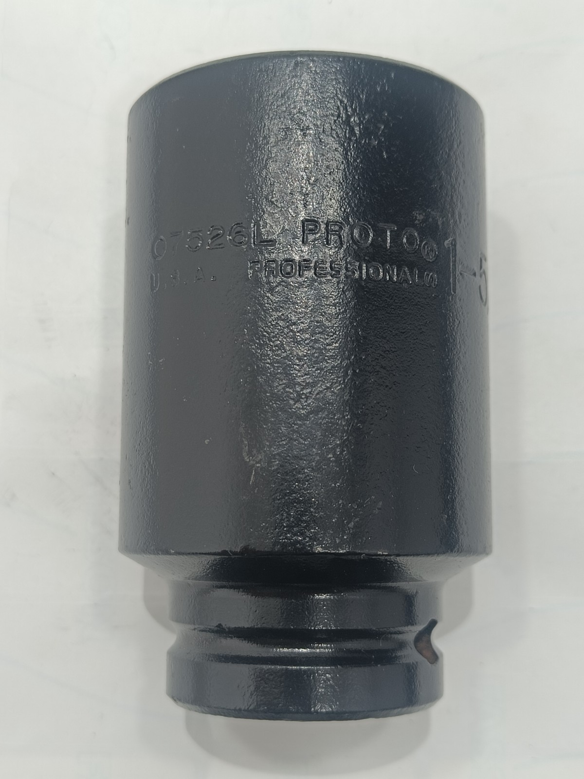 PROTO 07526L 1-5/8 IN DEEP IMPACT SOCKET 3/4 IN DRIVE 6 POINT BLACK OXIDE USA